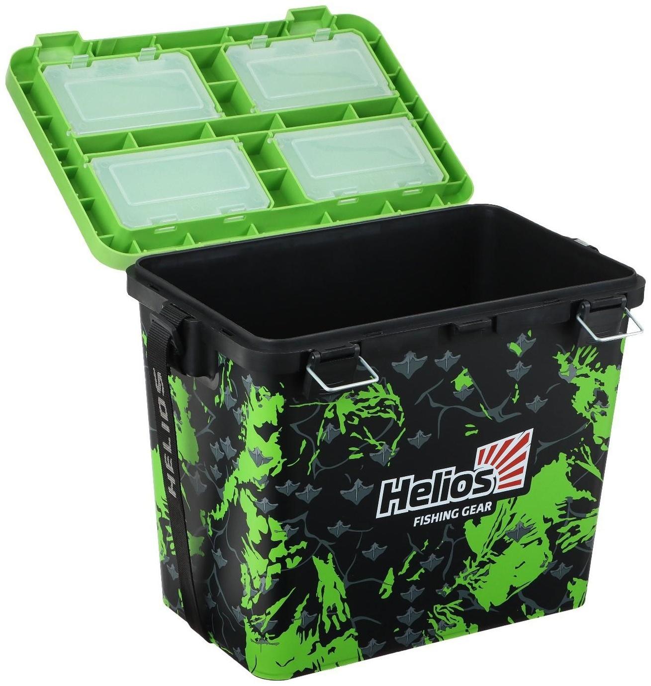 Ящик рыболовный зимний SHARK односекционный салатовый (HS-IB-19-SHG-1) Helios