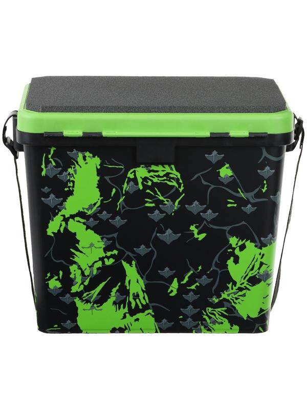 Ящик рыболовный зимний SHARK односекционный салатовый (HS-IB-19-SHG-1) Helios