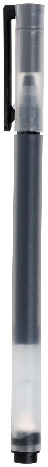 Ручка гелевая 0,5мм черная, бесстержневая, длина письма 1600 метров (штрихкод на штуке)