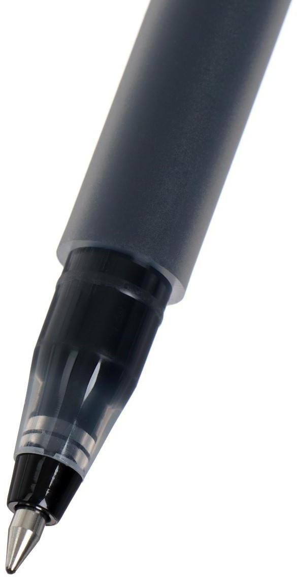 Ручка гелевая 0,5мм черная, бесстержневая, длина письма 1600 метров (штрихкод на штуке)