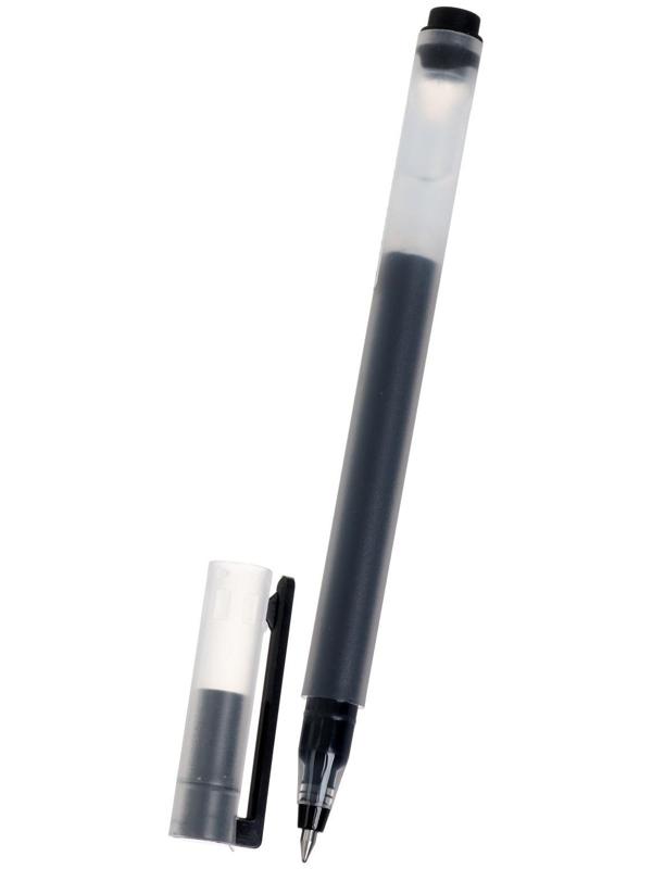 Ручка гелевая 0,5мм черная, бесстержневая, длина письма 1600 метров (штрихкод на штуке)