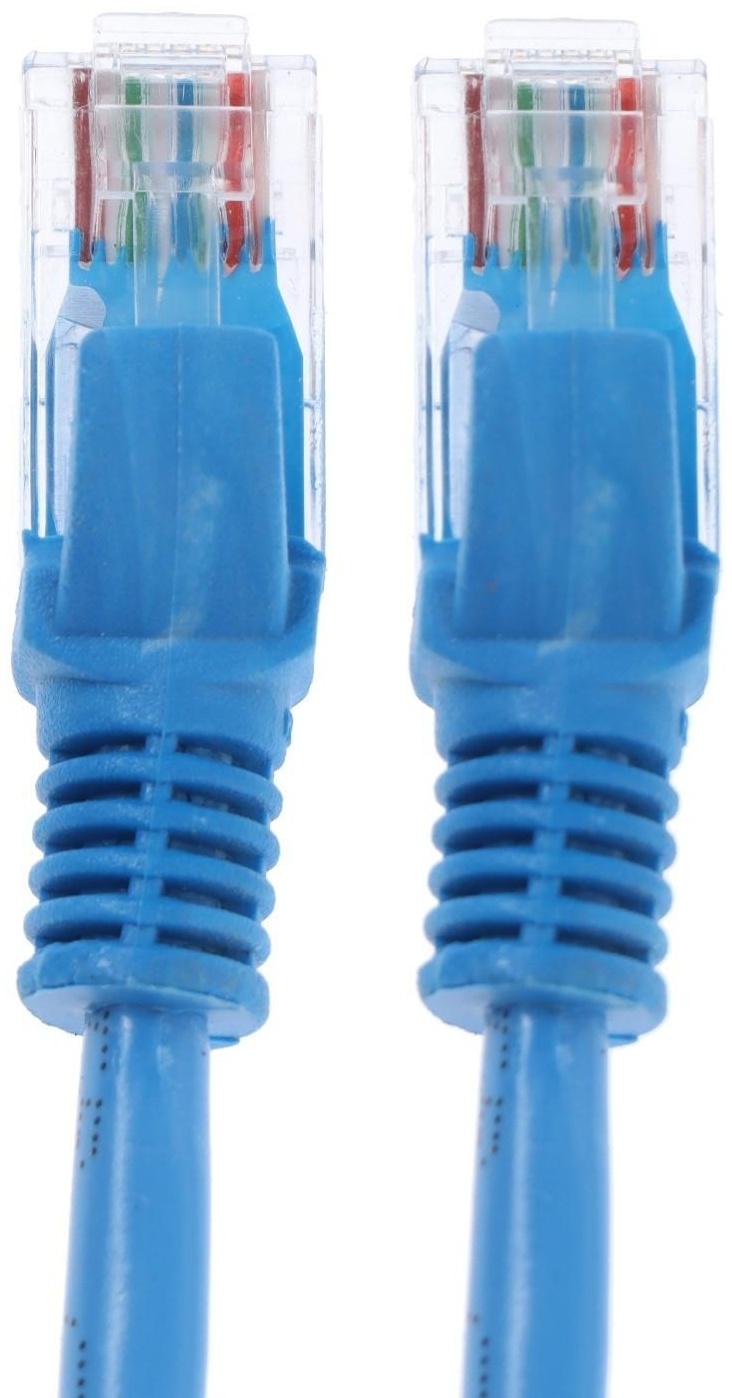 Патч-корд Cablexpert PP12-2M/B, UTP 5е кат., RJ-45(m)-RJ-45(m), 2 м, синий