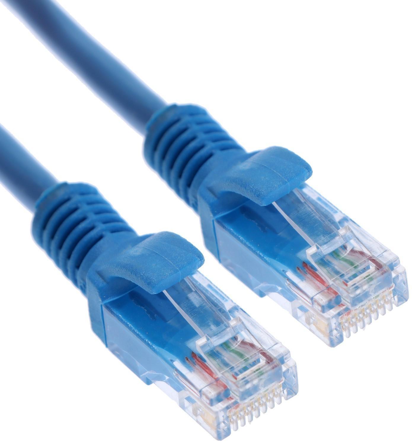 Патч-корд Cablexpert PP12-2M/B, UTP 5е кат., RJ-45(m)-RJ-45(m), 2 м, синий