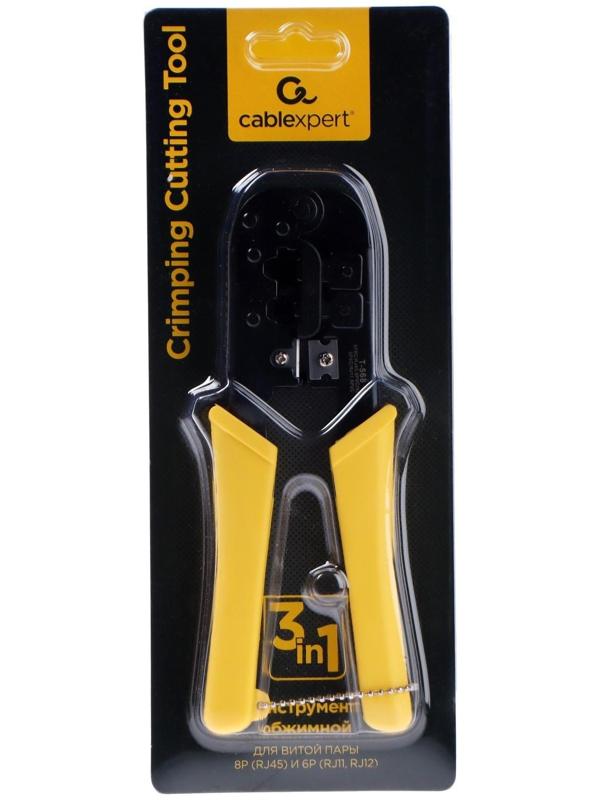 Клещи для обжима и разделки кабелей Cablexpert T-568, для RJ45, RJ12, RJ14, RJ11
