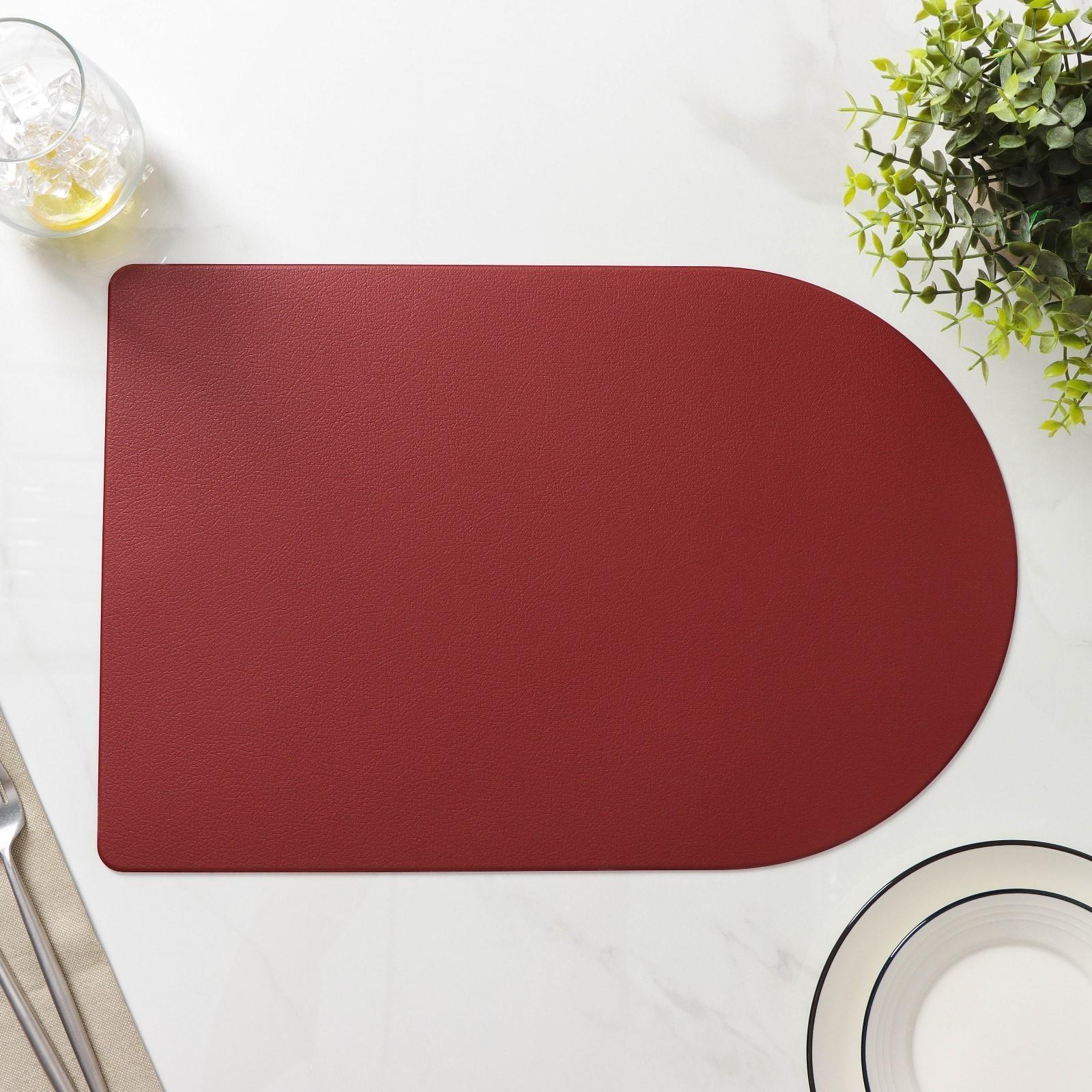 Салфетка сервировочная на стол «Тэм», 45×29,5 см, цвет винный