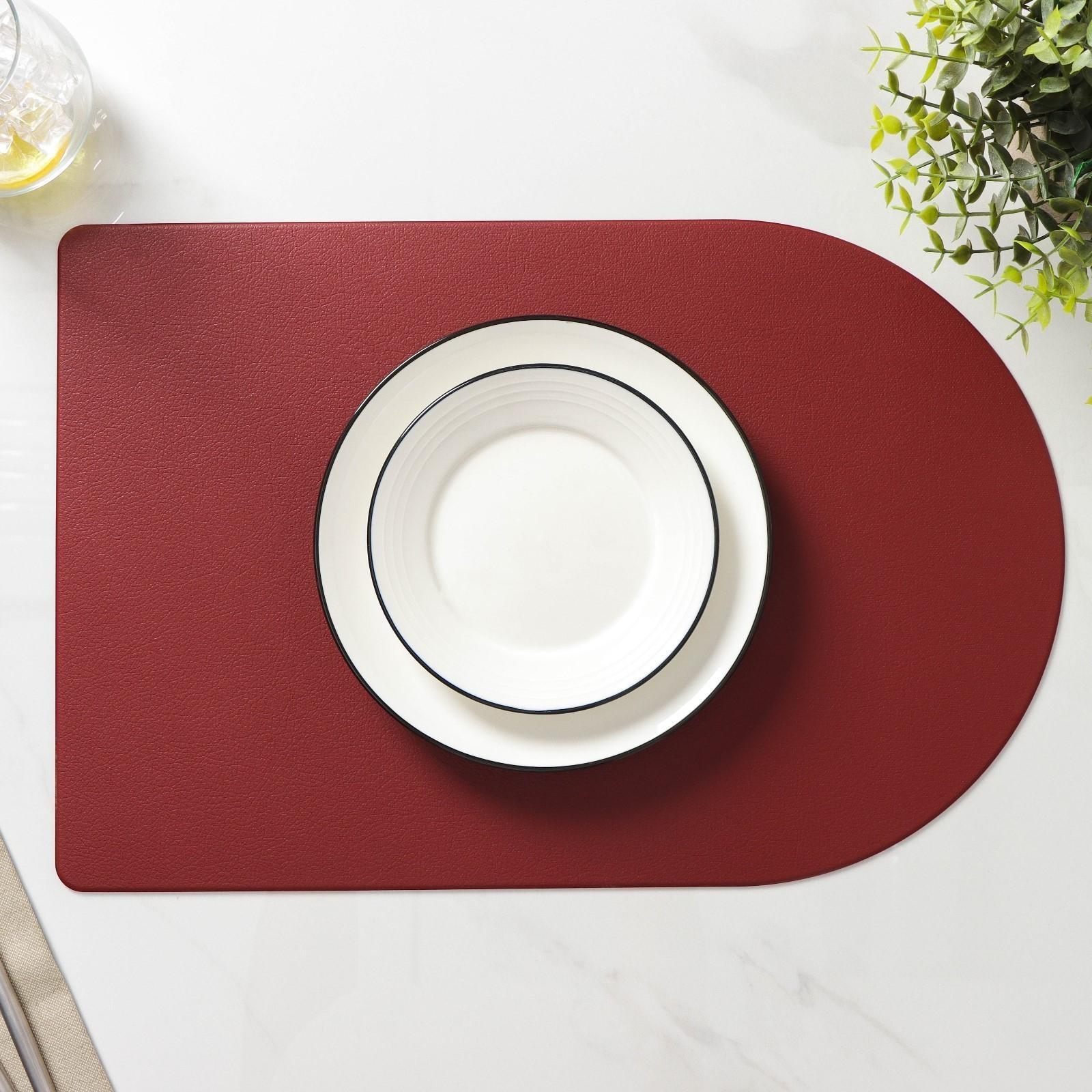 Салфетка сервировочная на стол «Тэм», 45×29,5 см, цвет винный