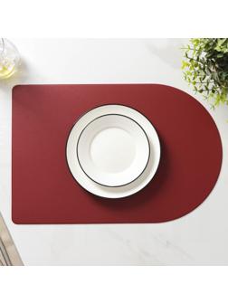 Салфетка сервировочная на стол «Тэм», 45×29,5 см, цвет винный