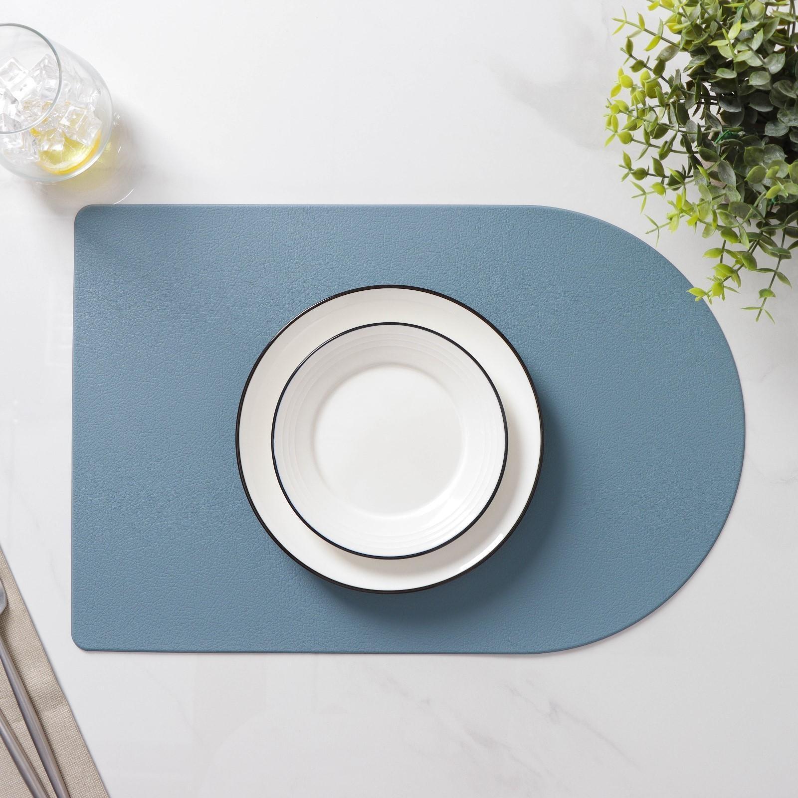 Салфетка сервировочная на стол «Тэм», 45×29,5 см, цвет голубой