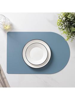 Салфетка сервировочная на стол «Тэм», 45×29,5 см, цвет голубой