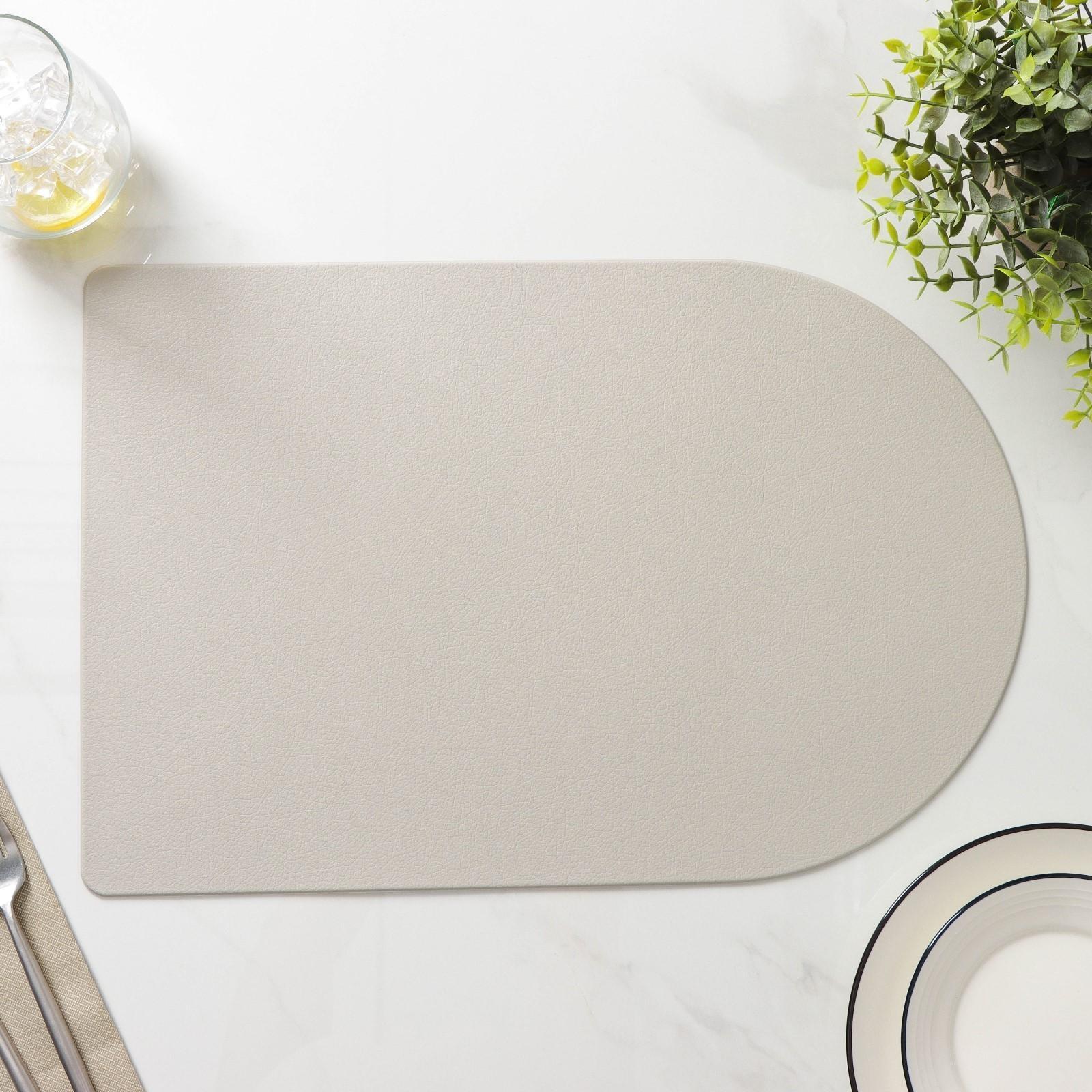 Салфетка сервировочная на стол «Тэм», 45×29,5 см, цвет бежевый