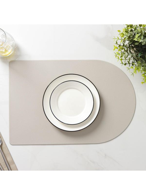 Салфетка сервировочная на стол «Тэм», 45×29,5 см, цвет бежевый