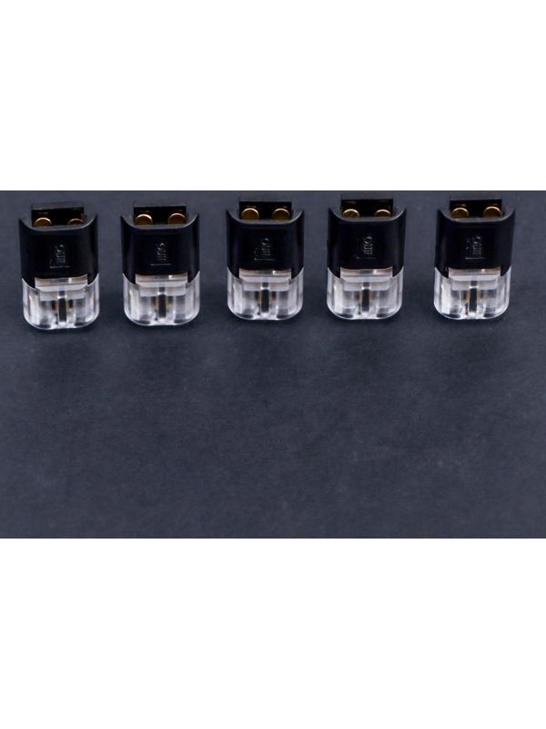 Разъем-коннектор TORSO, автомобильный, 2 pin, 22-20 AWG, до 36В, 9 А, набор 5 шт
