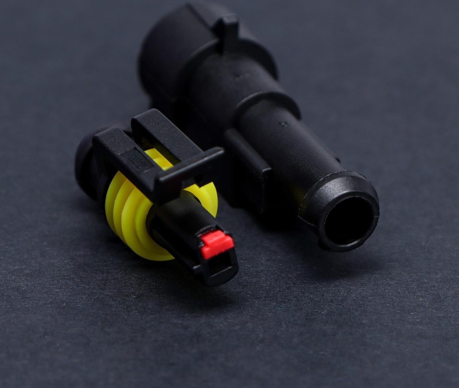 Разъем автомобильный, герметичный штекер-гнездо DJ7011-1.5-11/21, 1 контакт, набор 5 шт