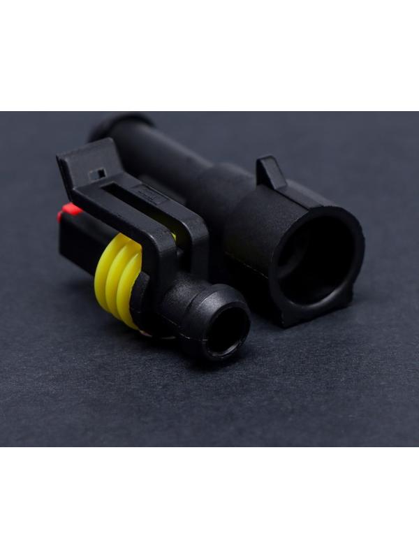 Разъем автомобильный, герметичный штекер-гнездо DJ7011-1.5-11/21, 1 контакт, набор 5 шт