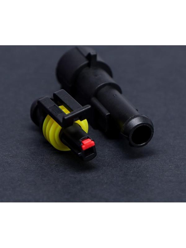 Разъем автомобильный, герметичный штекер-гнездо DJ7011-1.5-11/21, 1 контакт, набор 5 шт