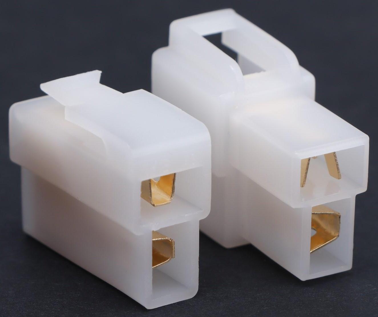 Разъем автомобильный, штекер-гнездо DJ7021-6.3-11/21, 2 контакта, набор 10 шт