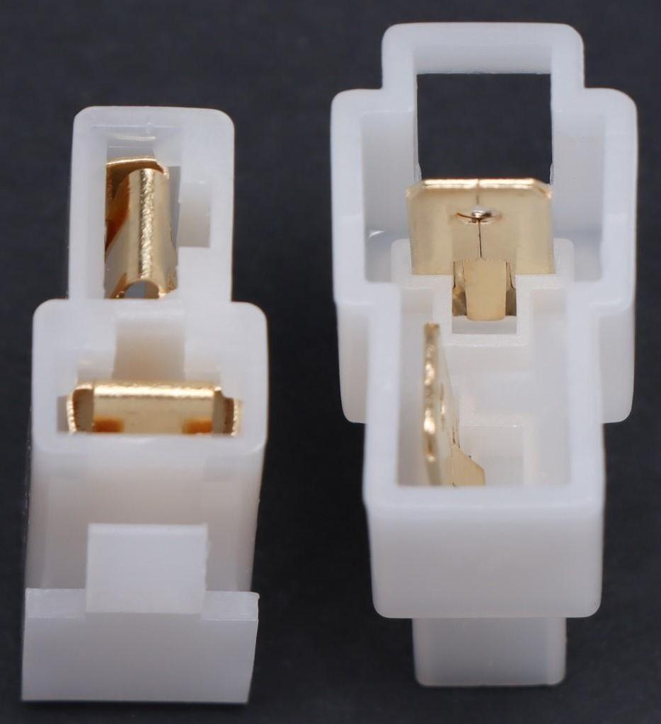 Разъем автомобильный, штекер-гнездо DJ7021-6.3-11/21, 2 контакта, набор 10 шт