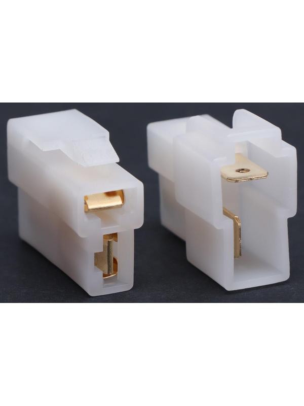 Разъем автомобильный, штекер-гнездо DJ7021-6.3-11/21, 2 контакта, набор 10 шт