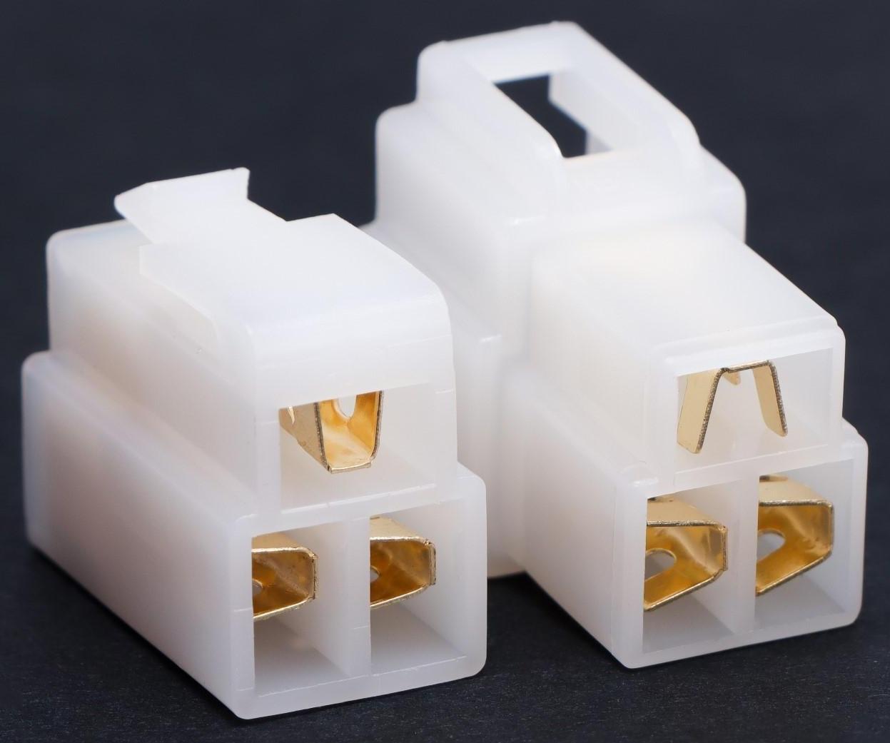 Разъем автомобильный, штекер-гнездо DJ7031-6.3-11/21, 3 контакта, набор 5 шт