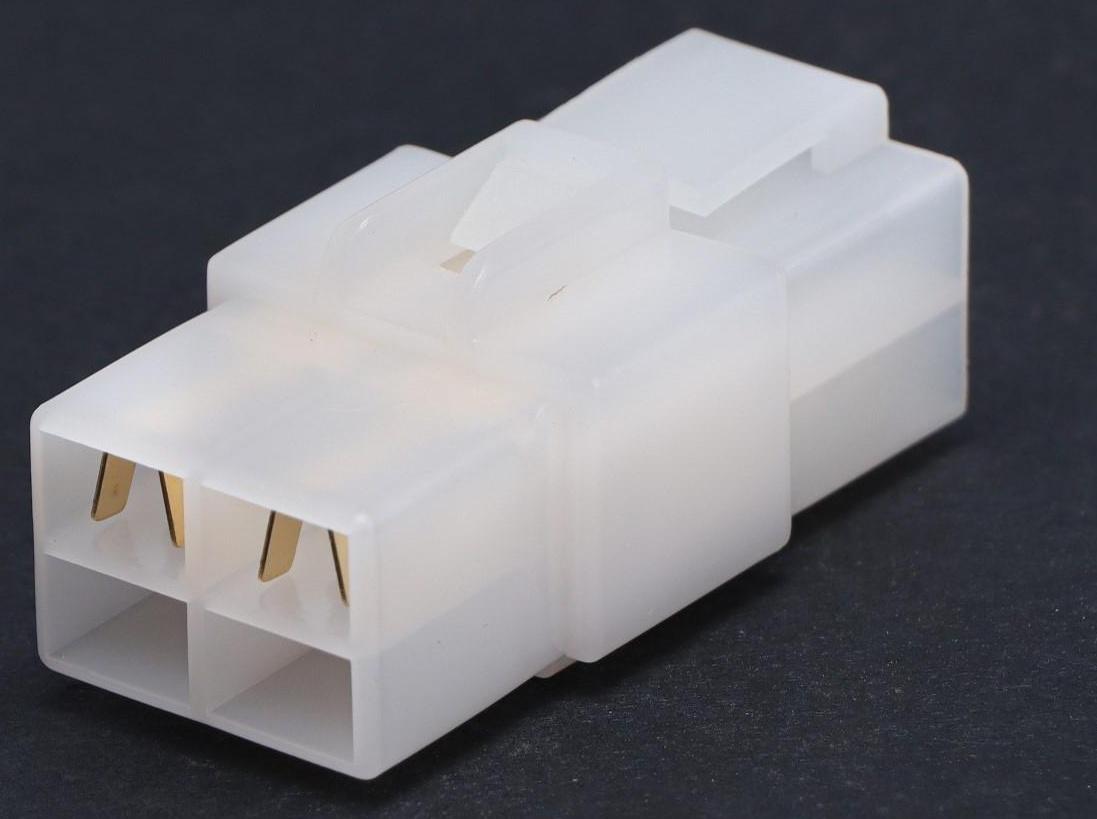 Разъем автомобильный, штекер-гнездо DJ7041-6.3-11/21, 4 контакта, набор 5 шт