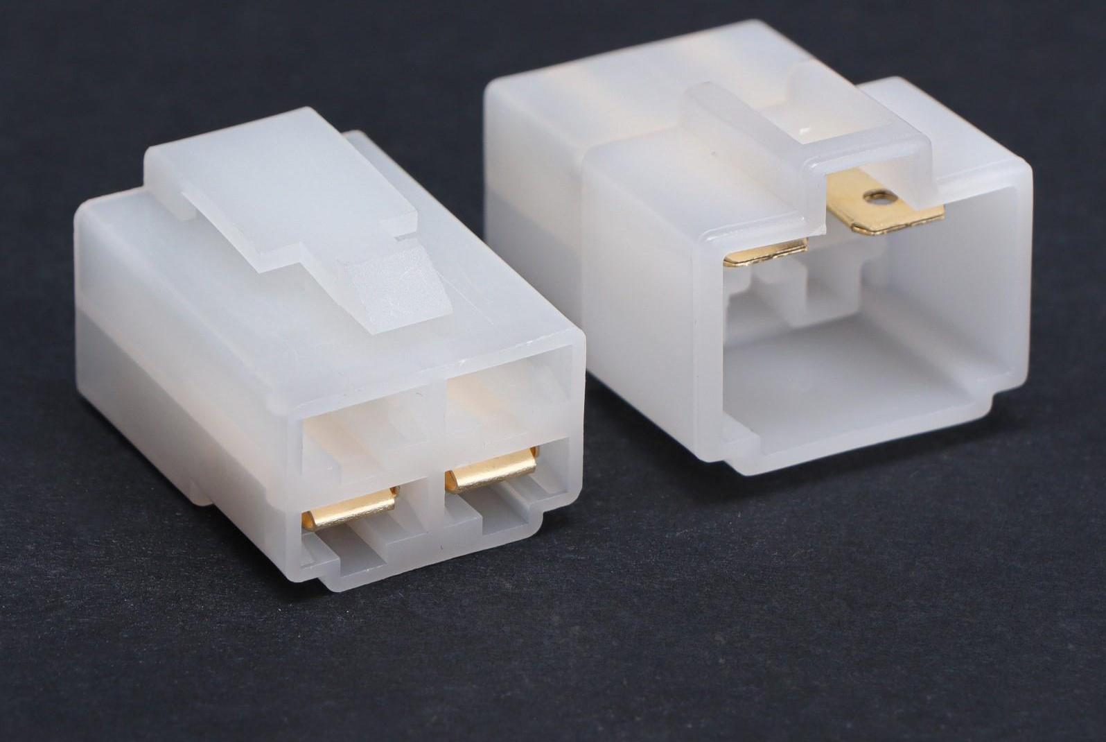 Разъем автомобильный, штекер-гнездо DJ7041-6.3-11/21, 4 контакта, набор 5 шт