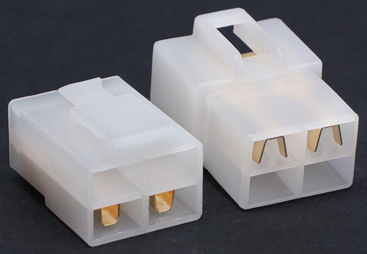 Разъем автомобильный, штекер-гнездо DJ7041-6.3-11/21, 4 контакта, набор 5 шт