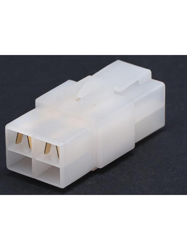 Разъем автомобильный, штекер-гнездо DJ7041-6.3-11/21, 4 контакта, набор 5 шт