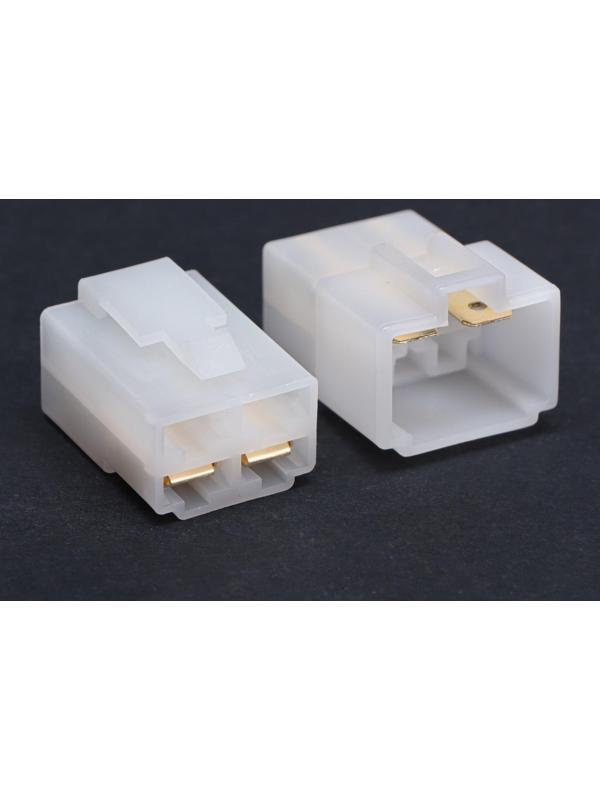 Разъем автомобильный, штекер-гнездо DJ7041-6.3-11/21, 4 контакта, набор 5 шт