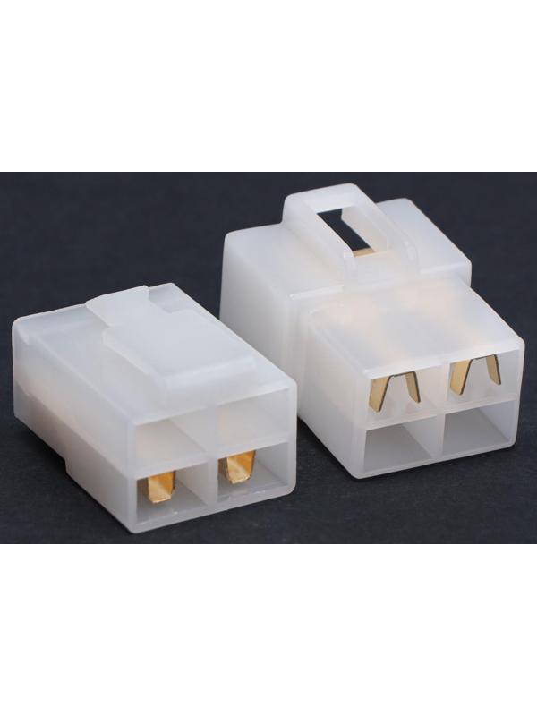 Разъем автомобильный, штекер-гнездо DJ7041-6.3-11/21, 4 контакта, набор 5 шт