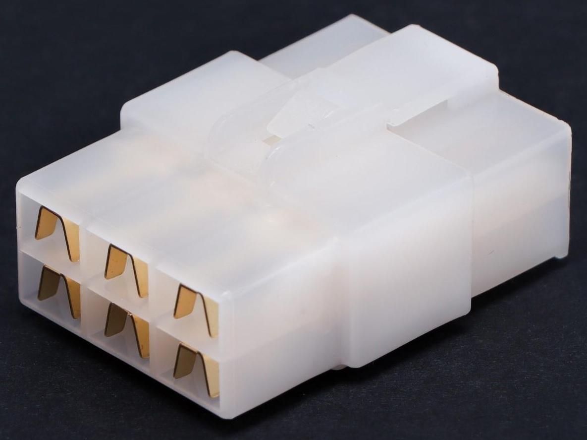 Разъем автомобильный, штекер-гнездо DJ7061-6.3-11/21, 6 контактов, набор 5 шт