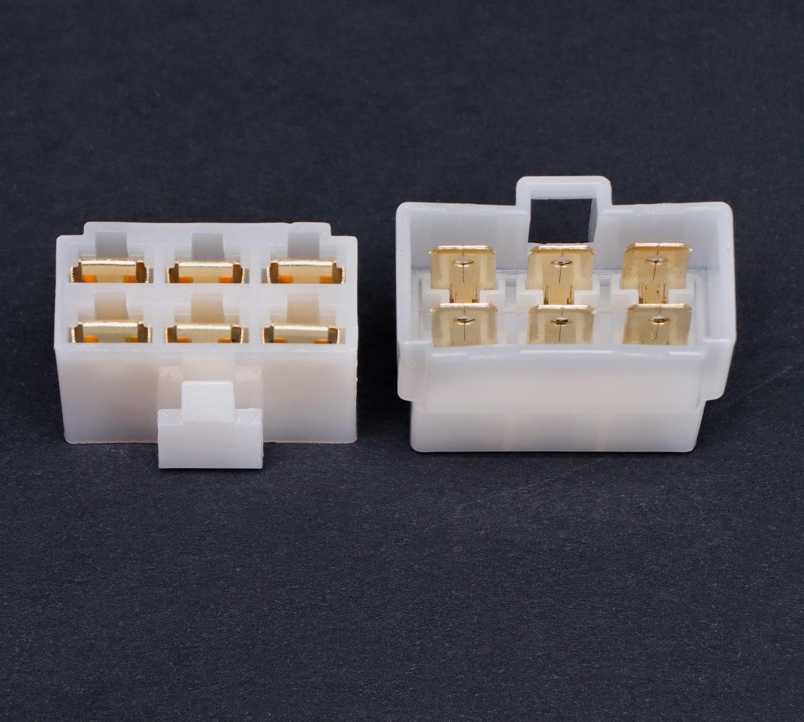 Разъем автомобильный, штекер-гнездо DJ7061-6.3-11/21, 6 контактов, набор 5 шт