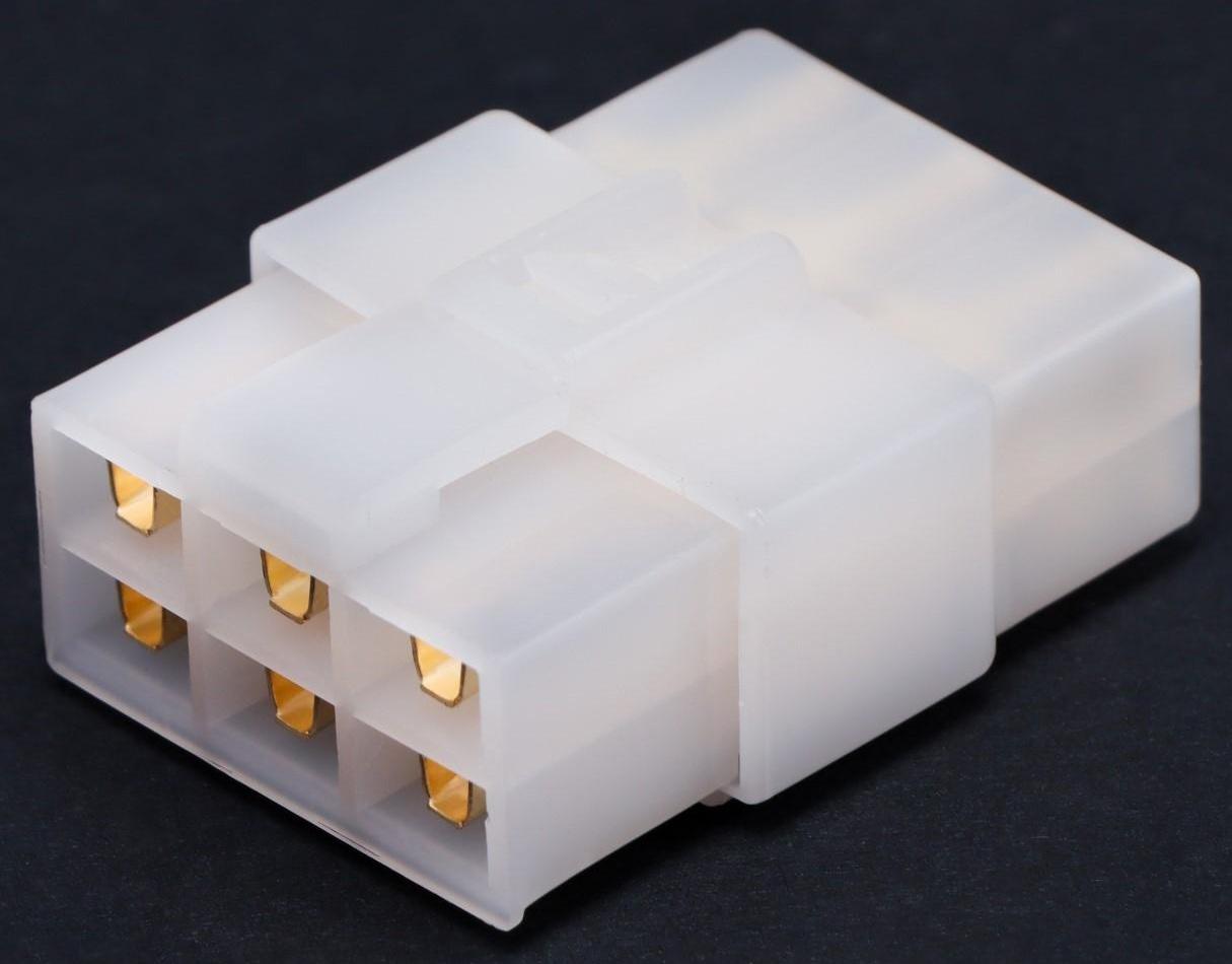 Разъем автомобильный, штекер-гнездо DJ7061-6.3-11/21, 6 контактов, набор 5 шт