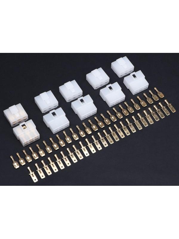 Разъем автомобильный, штекер-гнездо DJ7061-6.3-11/21, 6 контактов, набор 5 шт