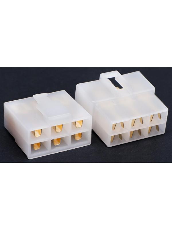 Разъем автомобильный, штекер-гнездо DJ7061-6.3-11/21, 6 контактов, набор 5 шт