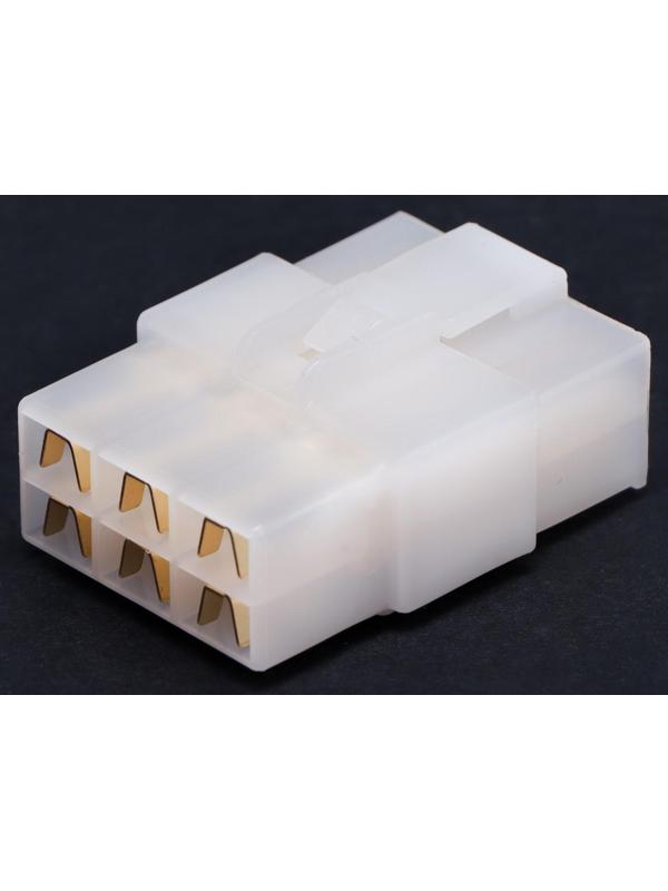 Разъем автомобильный, штекер-гнездо DJ7061-6.3-11/21, 6 контактов, набор 5 шт