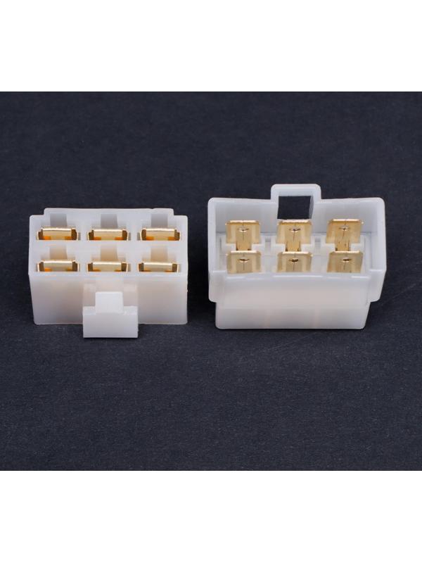 Разъем автомобильный, штекер-гнездо DJ7061-6.3-11/21, 6 контактов, набор 5 шт