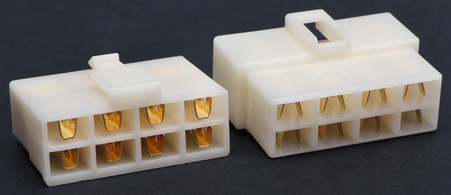 Разъем автомобильный, штекер-гнездо DJ7081-6.3-11/21, 8 контактов, набор 5 шт