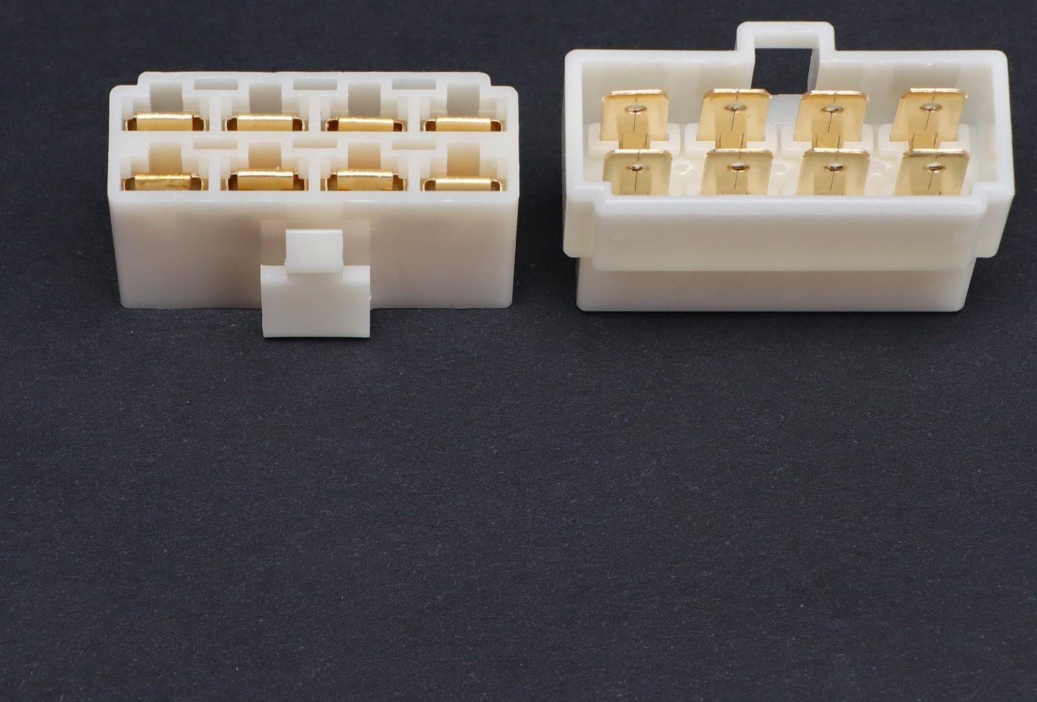 Разъем автомобильный, штекер-гнездо DJ7081-6.3-11/21, 8 контактов, набор 5 шт