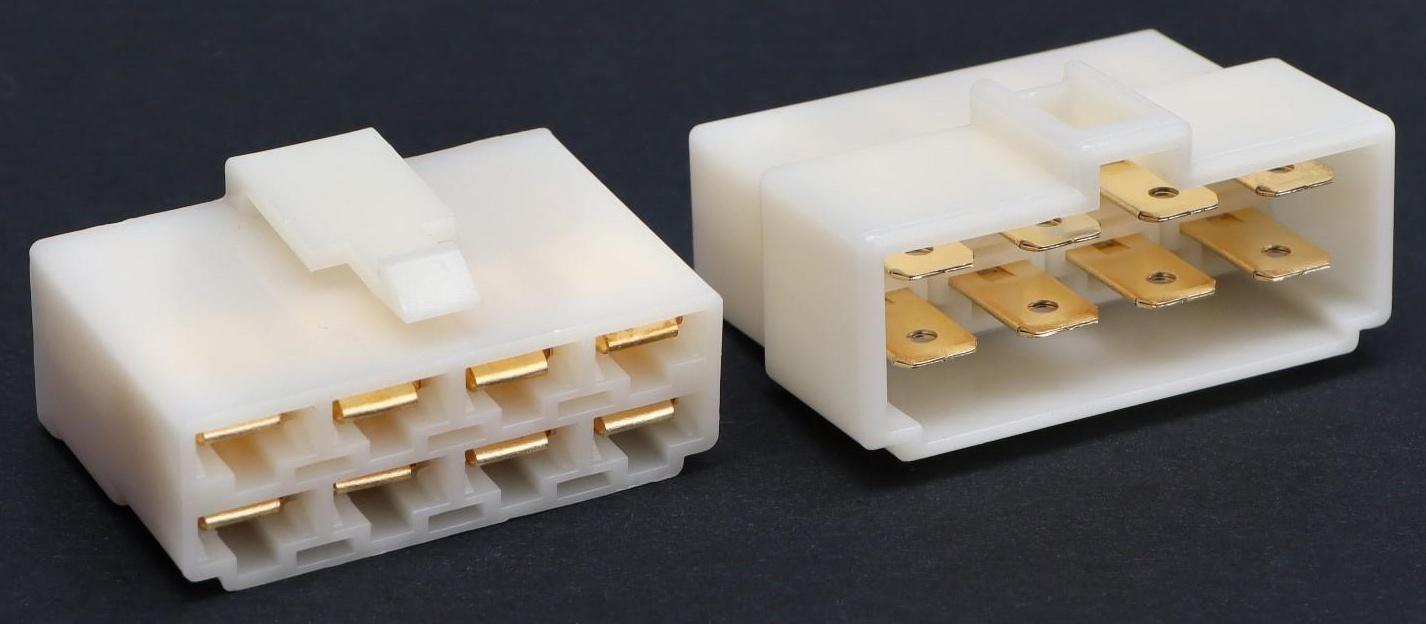 Разъем автомобильный, штекер-гнездо DJ7081-6.3-11/21, 8 контактов, набор 5 шт