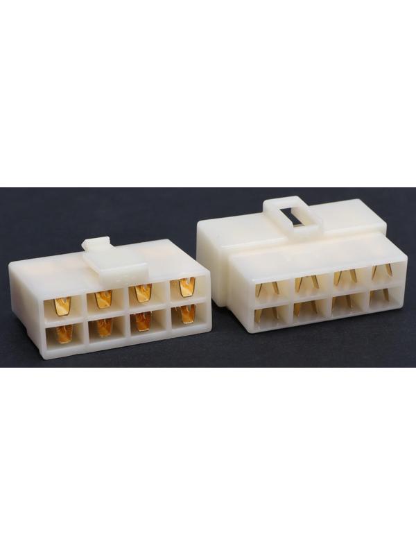 Разъем автомобильный, штекер-гнездо DJ7081-6.3-11/21, 8 контактов, набор 5 шт