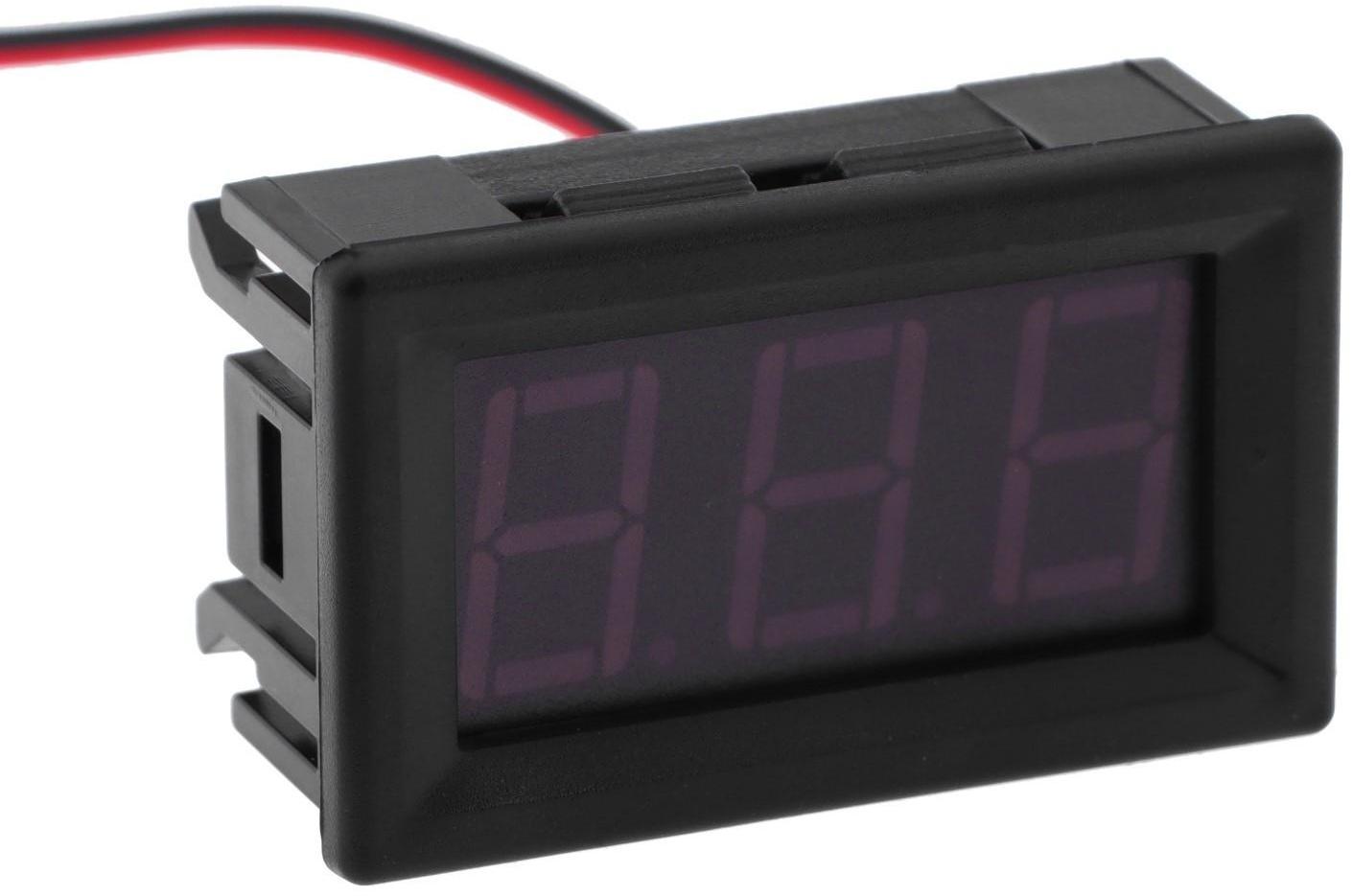 Вольтметр TORSO, DC 0-30 В, провод 20 см