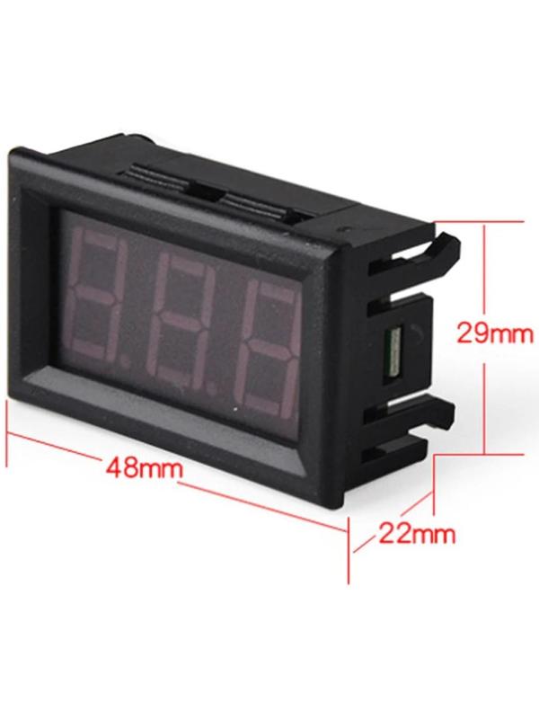 Вольтметр TORSO, DC 0-30 В, провод 20 см