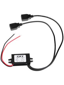 Преобразователь напряжения TORSO, 12 - 5 В, 2 USB, 3 А