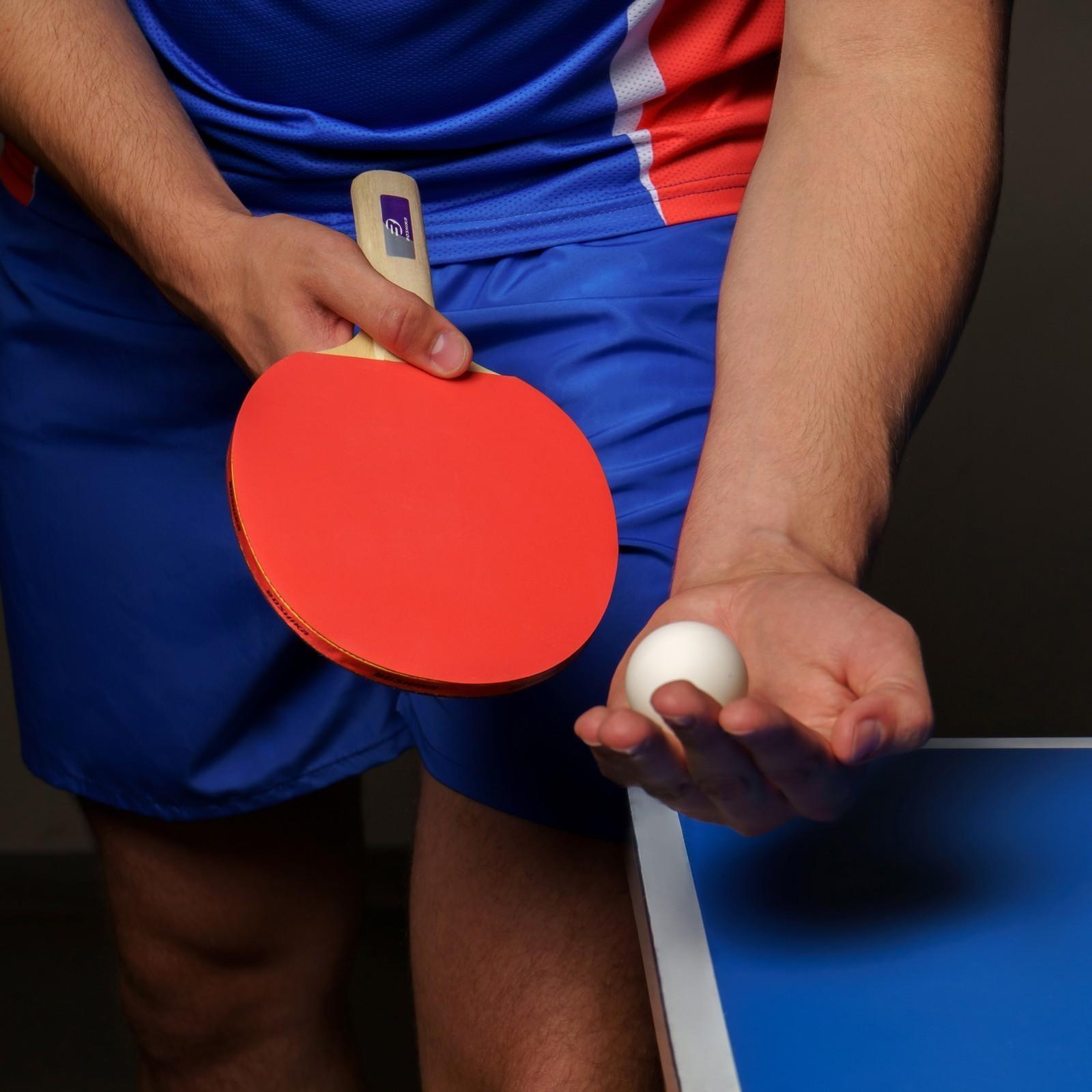 Ракетка для настольного тенниса BOSHIKA Beginner 1*, для любителей, губка 1,5 мм, прямая ручка