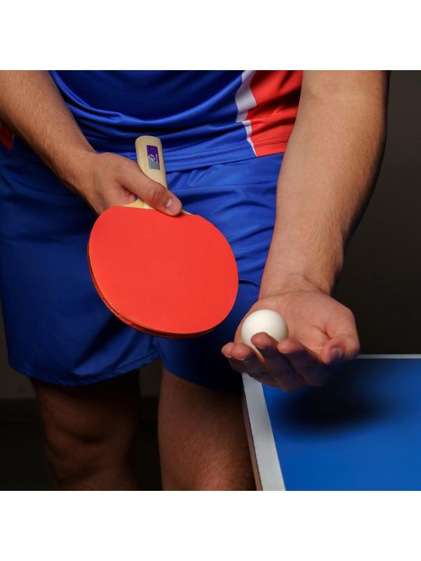 Ракетка для настольного тенниса BOSHIKA Beginner 1*, для любителей, губка 1,5 мм, прямая ручка