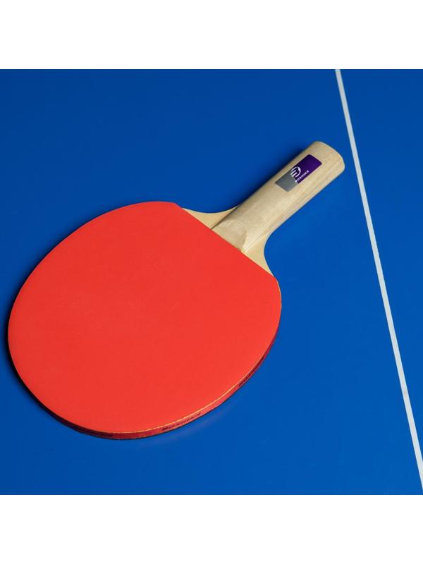 Ракетка для настольного тенниса BOSHIKA Beginner 1*, для любителей, губка 1,5 мм, прямая ручка