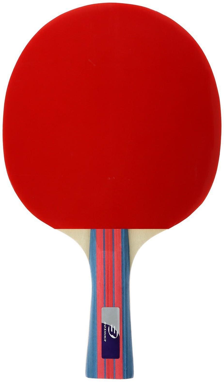 Набор для настольного тенниса BOSHIKA Control 9, 2 ракетки, 3 мяча, губка 1,8 мм, коническая ручка