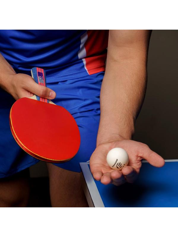 Набор для настольного тенниса BOSHIKA Control 9, 2 ракетки, 3 мяча, губка 1,8 мм, коническая ручка