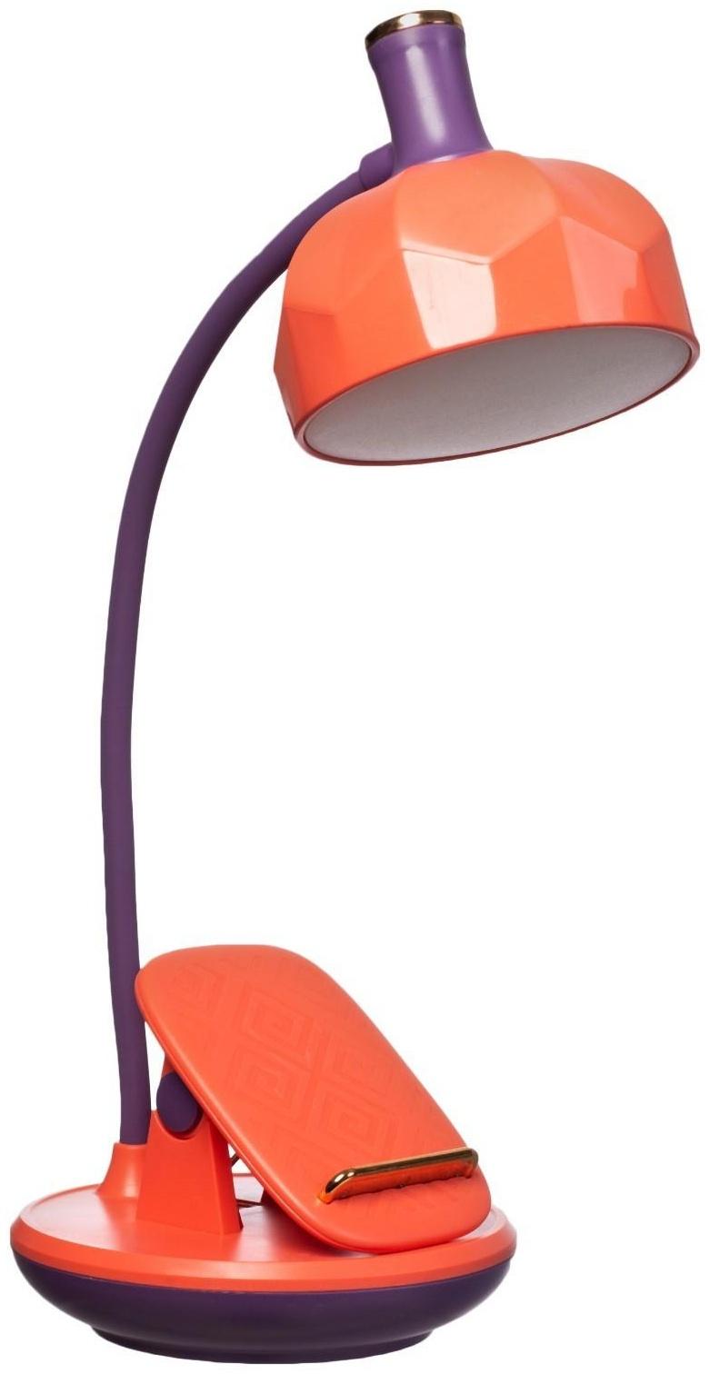 Настольная лампа Эдельс LED 3Вт 3000-6000К USB АКБ оранжевый 12,5х12,5х39,5 см