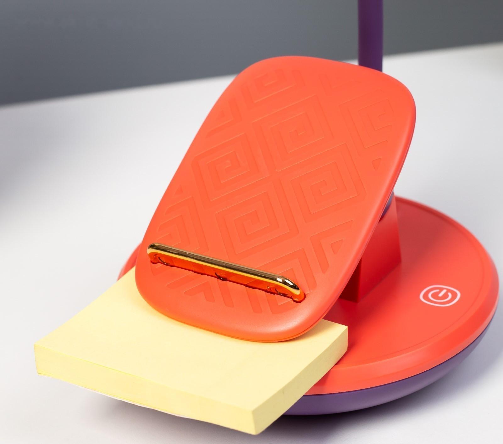 Настольная лампа Эдельс LED 3Вт 3000-6000К USB АКБ оранжевый 12,5х12,5х39,5 см